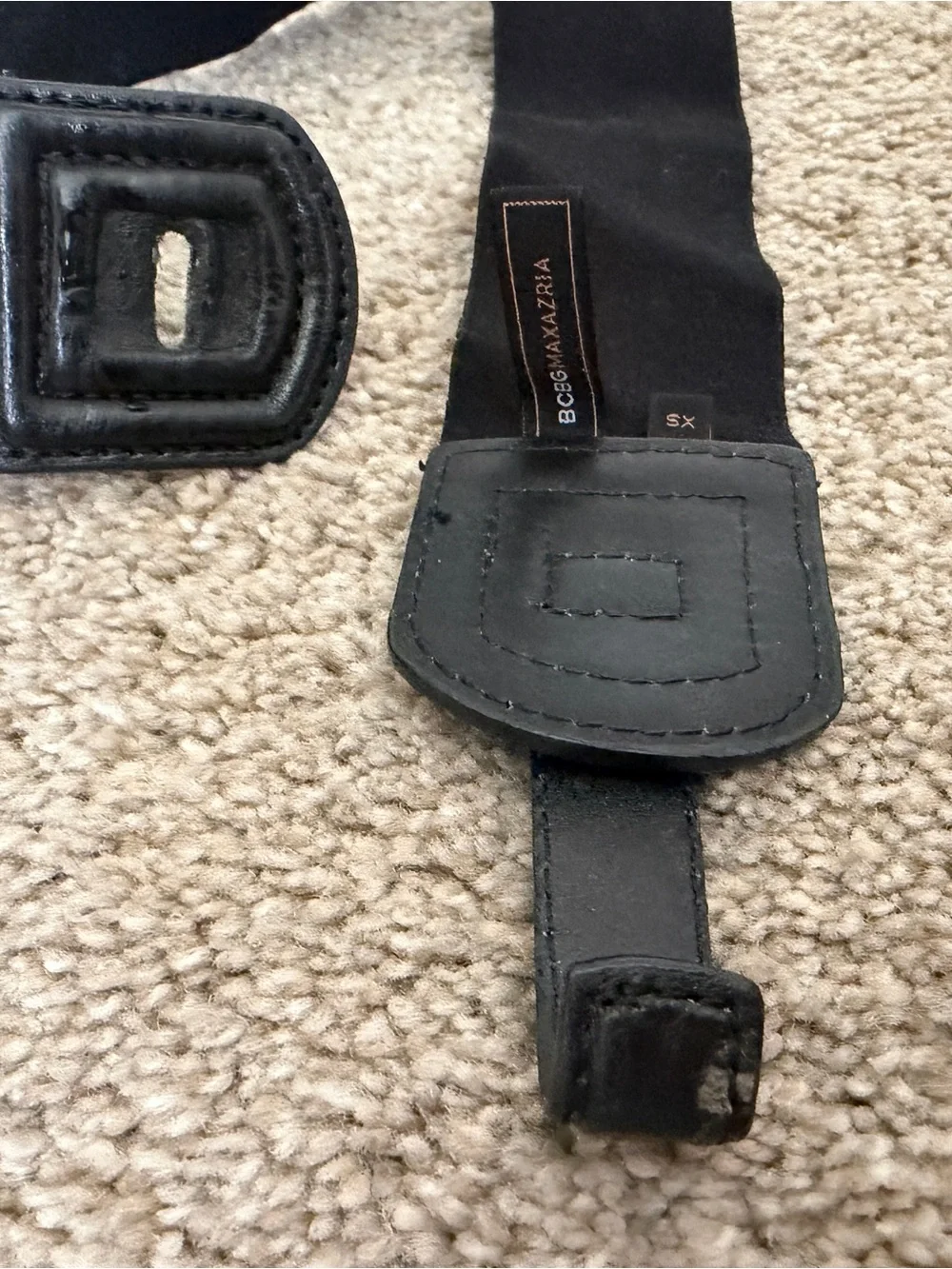 BCBGMaxAzria Black Stretch Waist Belt